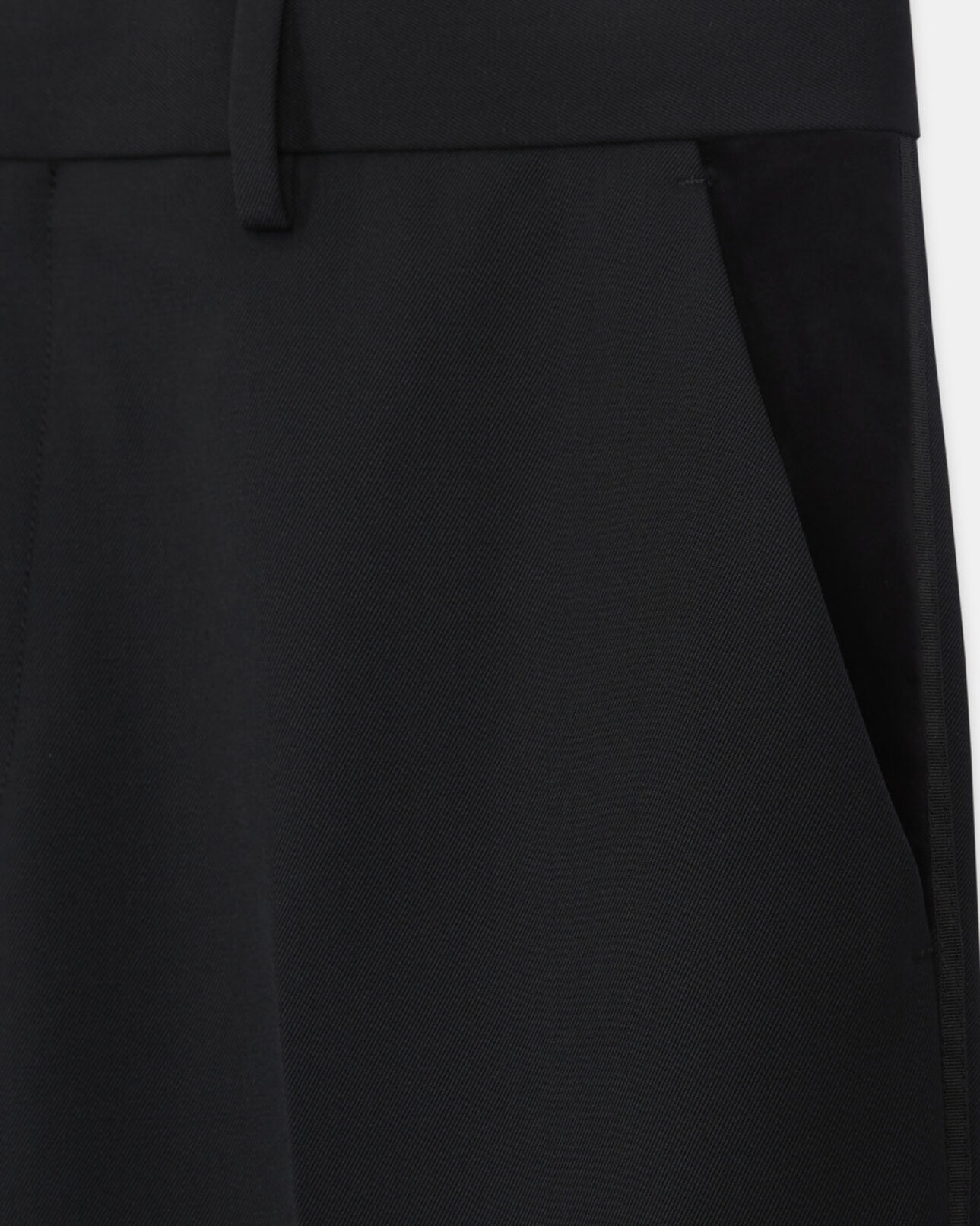 The Kooples MEN BLACK black wool suit pants