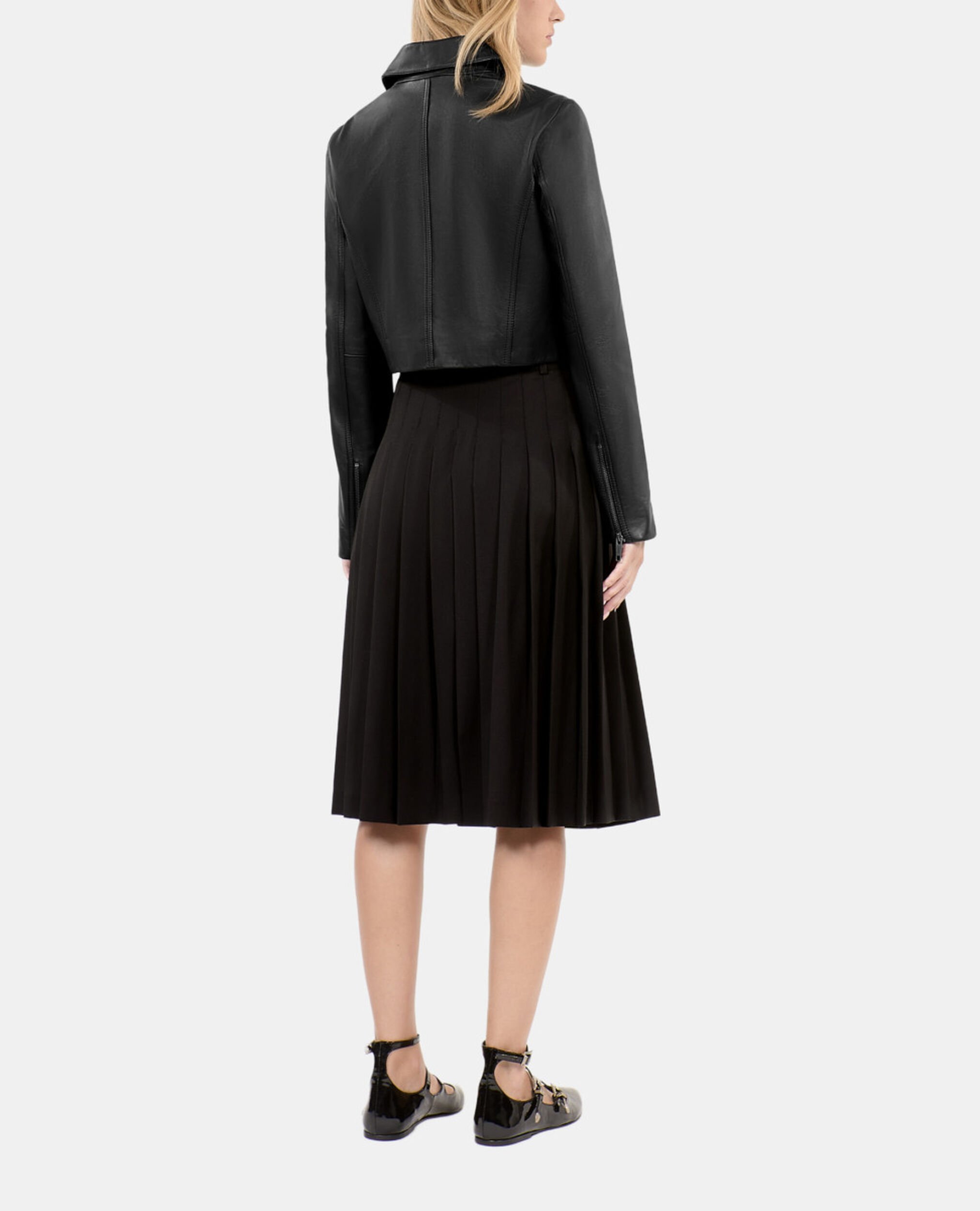 Schwarze Lederjacke, BLACK, hi-res image number null