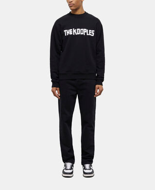 The Kooples HERREN BLACK schwarzes sweatshirt mit the kooples logo