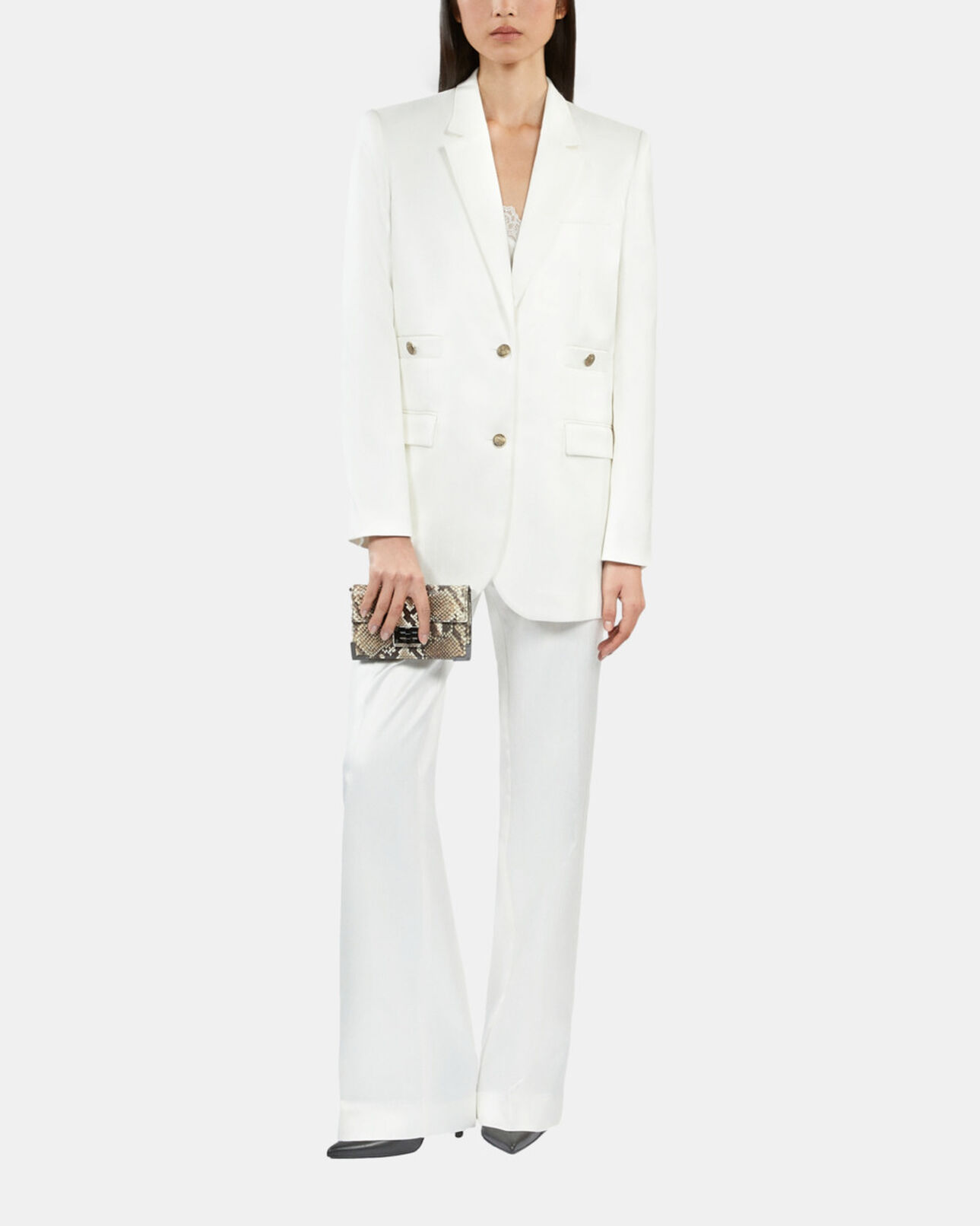 The Kooples WOMEN WHITE white suit jacket