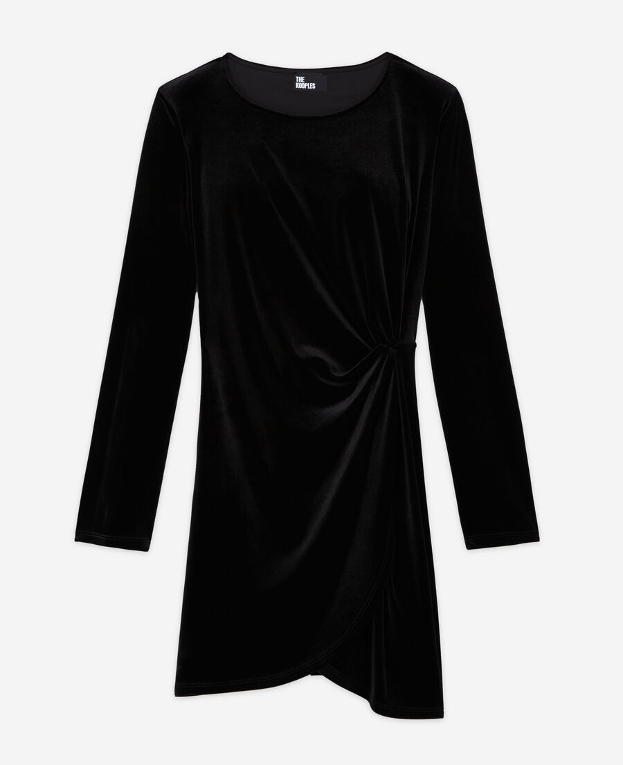 short black velvet dress