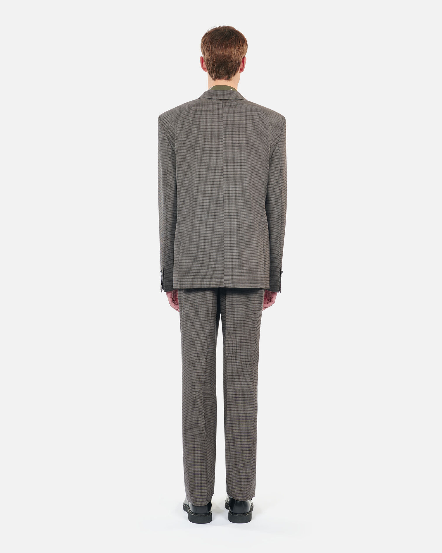 Brown wool suit jacket, BROWN, hi-res image number null
