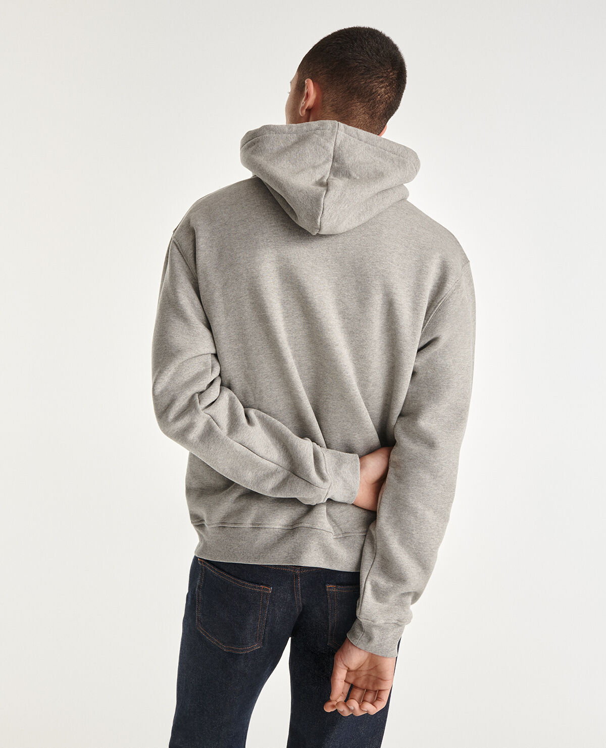 Gray cotton hoodie hotsell