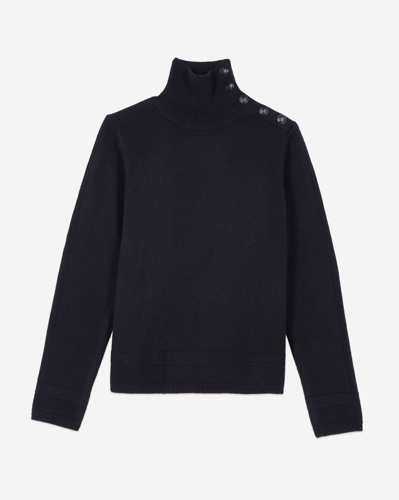 The Kooples DAMEN BLACK schwarzer wollpullover