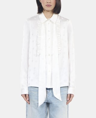 The Kooples WOMEN ECRU ecru jacquard shirt