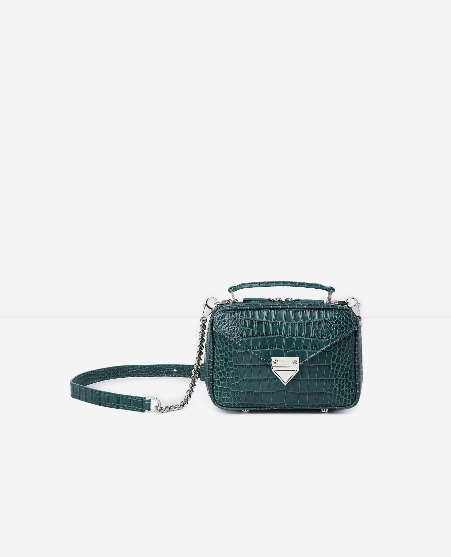 Mini emerald Barbara bag in leather The Kooples