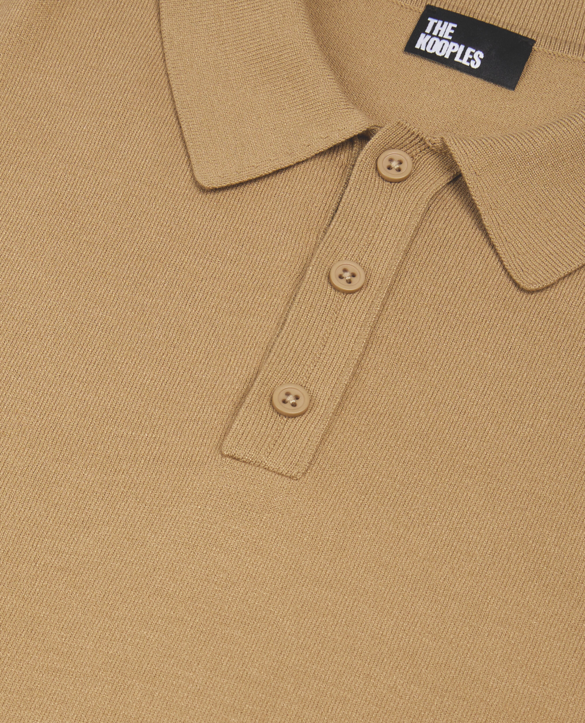 Braunes Poloshirt aus Strick, BEIGE, hi-res image number null