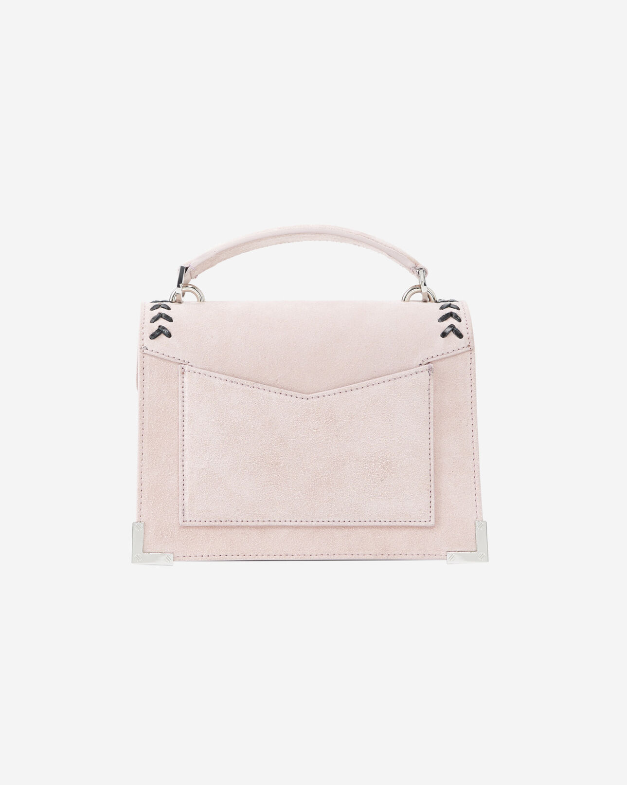 The Kooples WOMEN LIGHT PINK small emily bag in pink leather