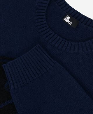 The Kooples HOMME NAVY pull t&ecirc;te de mort marine