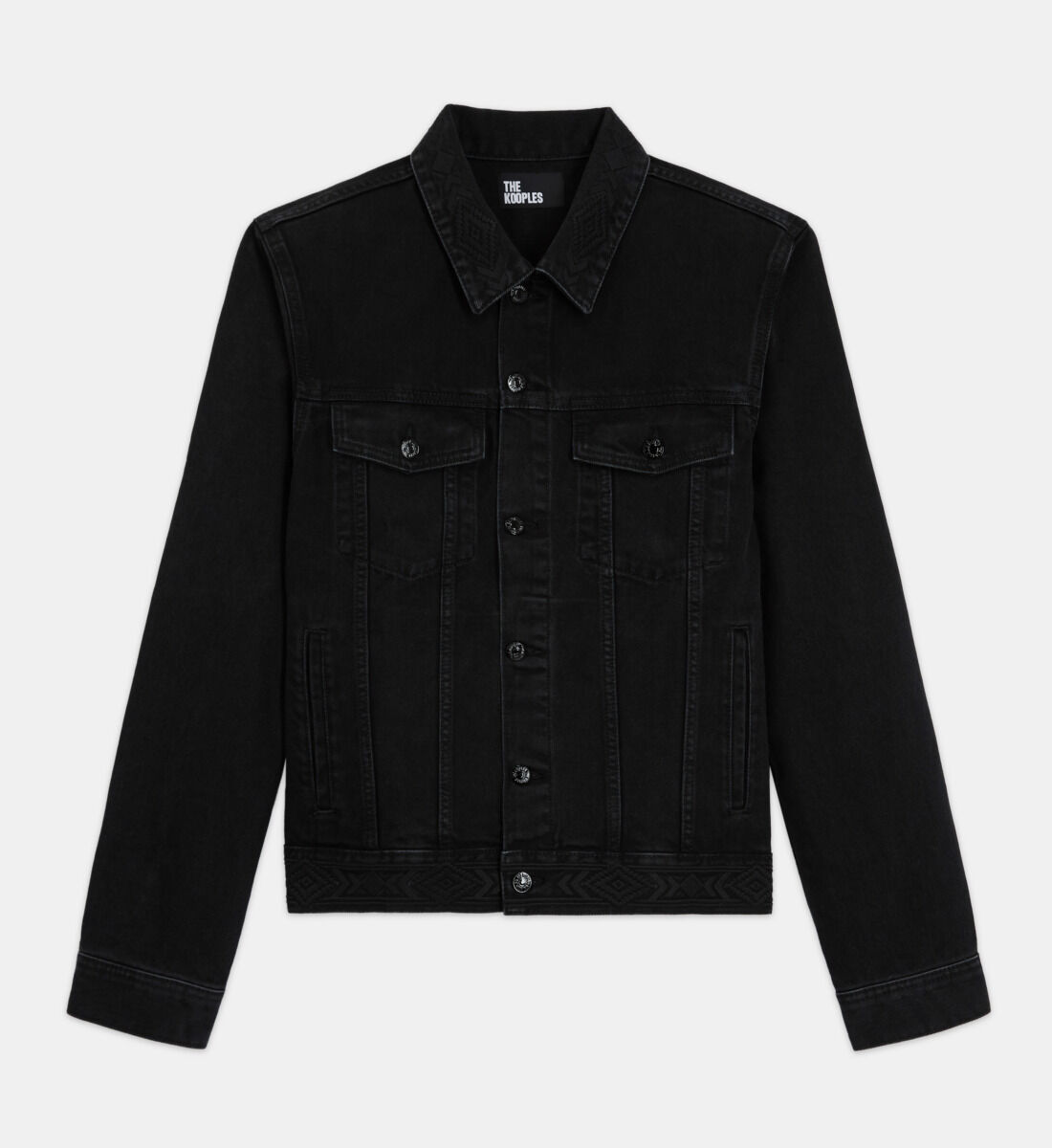 Black denim jacket | The Kooples - US