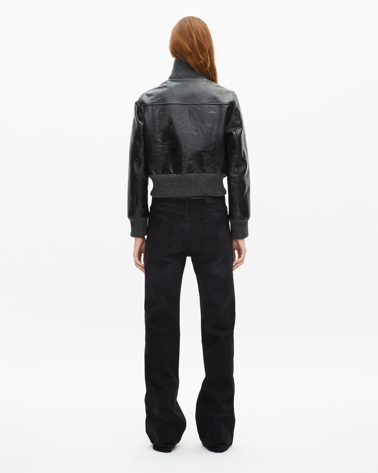 The Kooples DAMEN BLACK schwarze lederjacke