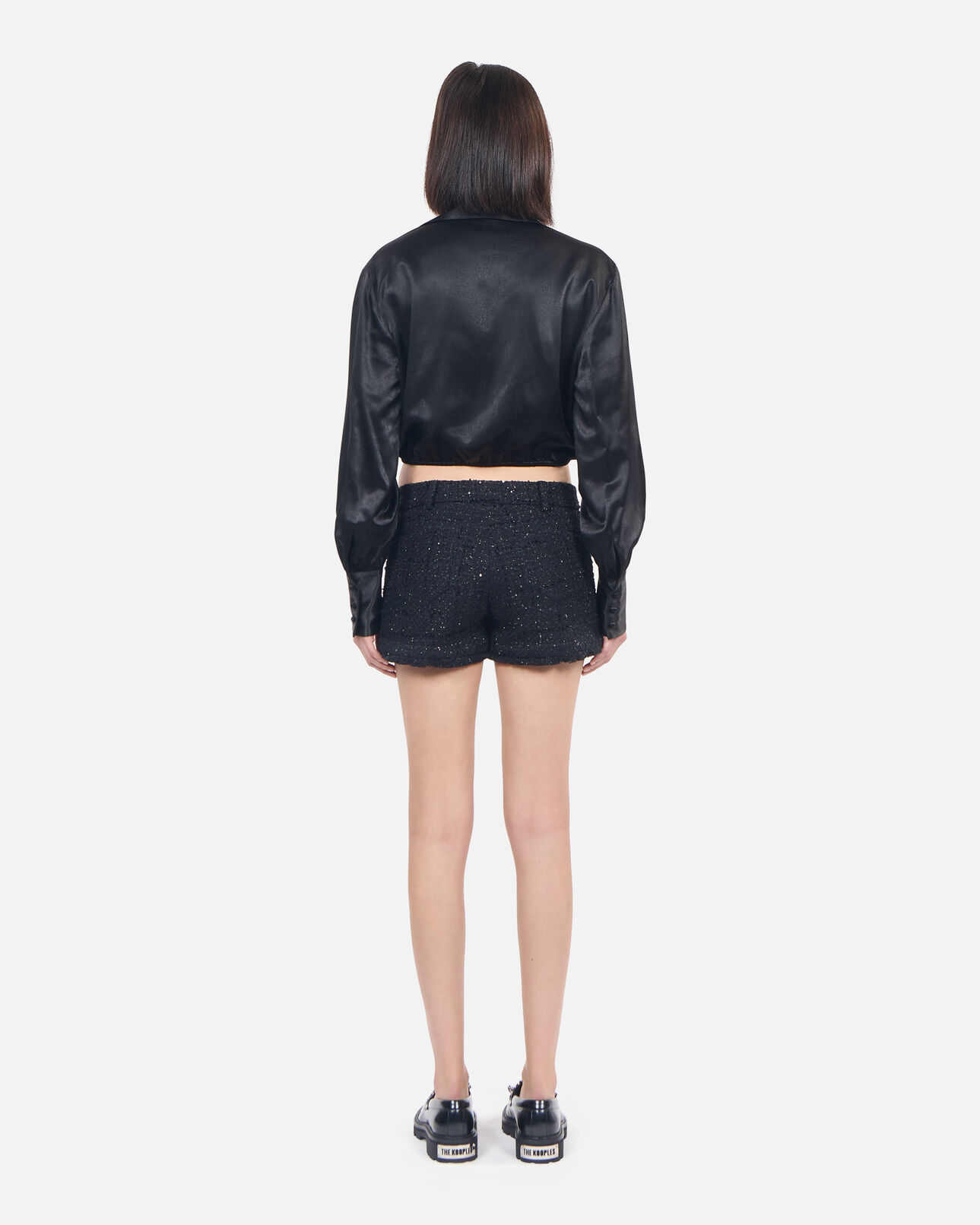 The Kooples FEMME BLACK top à nœud noir