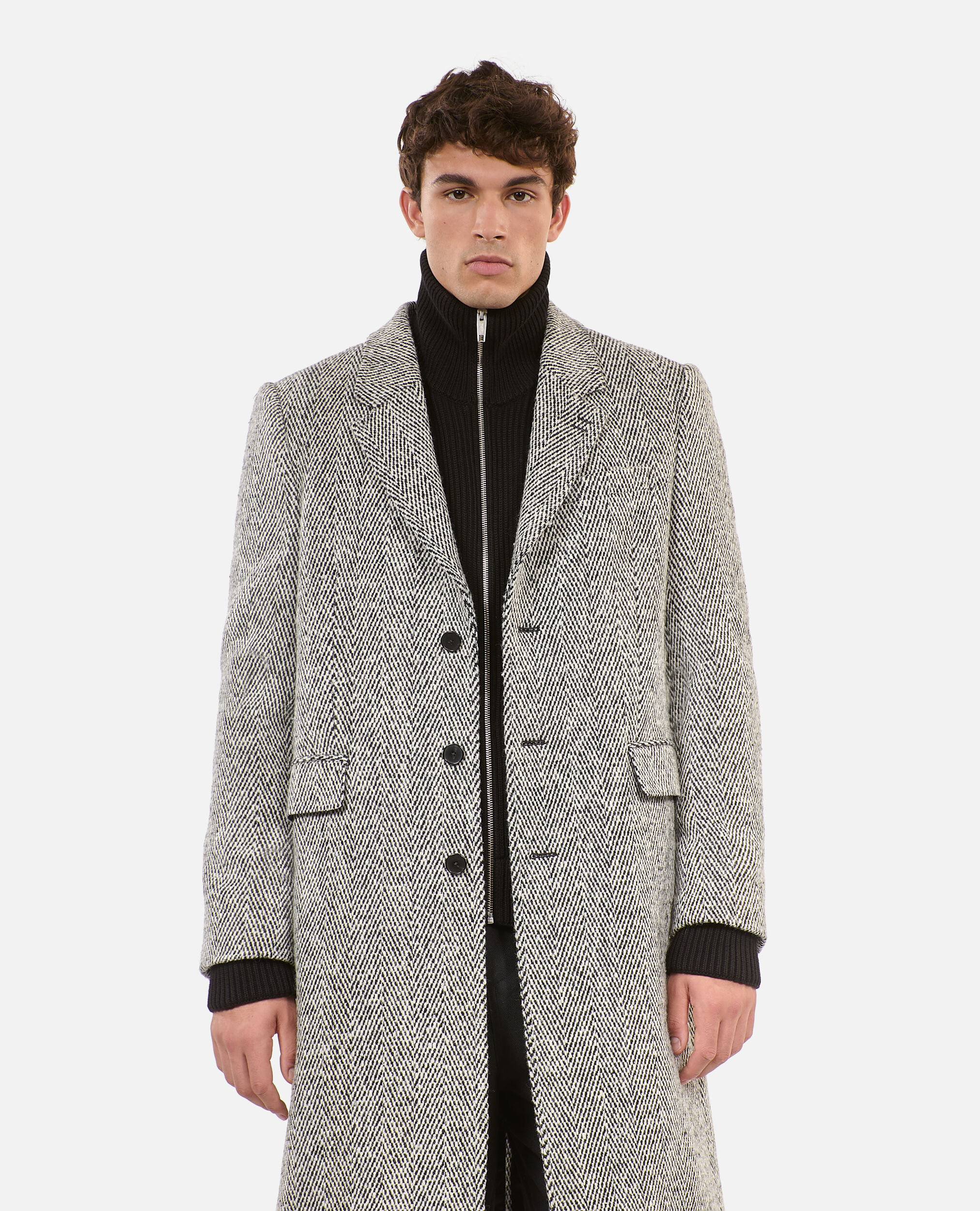 Manteau noir et blanc homme 2025