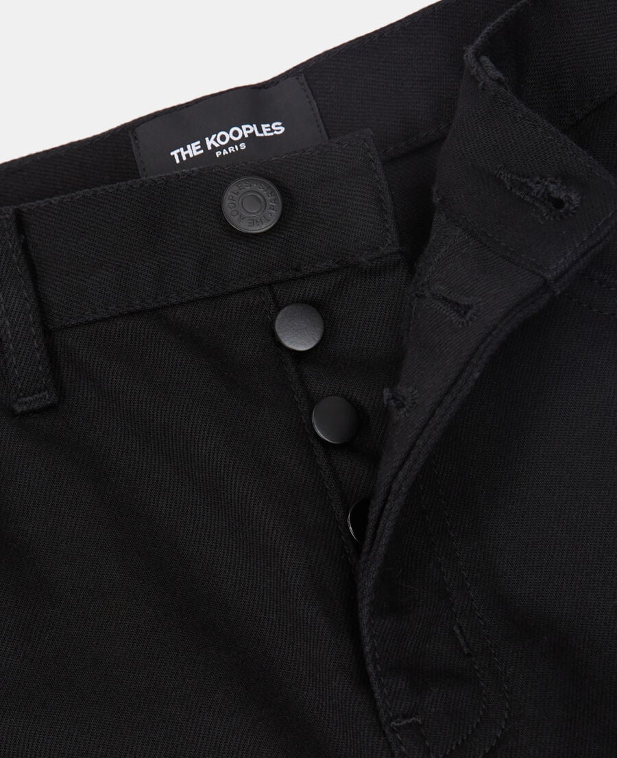 The Kooples WOMEN BLACK black straight-cut jeans