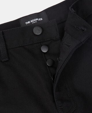 The Kooples WOMEN BLACK black straight-cut jeans