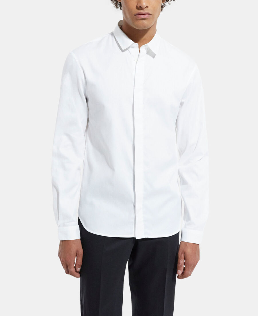 white shirt with classic collar