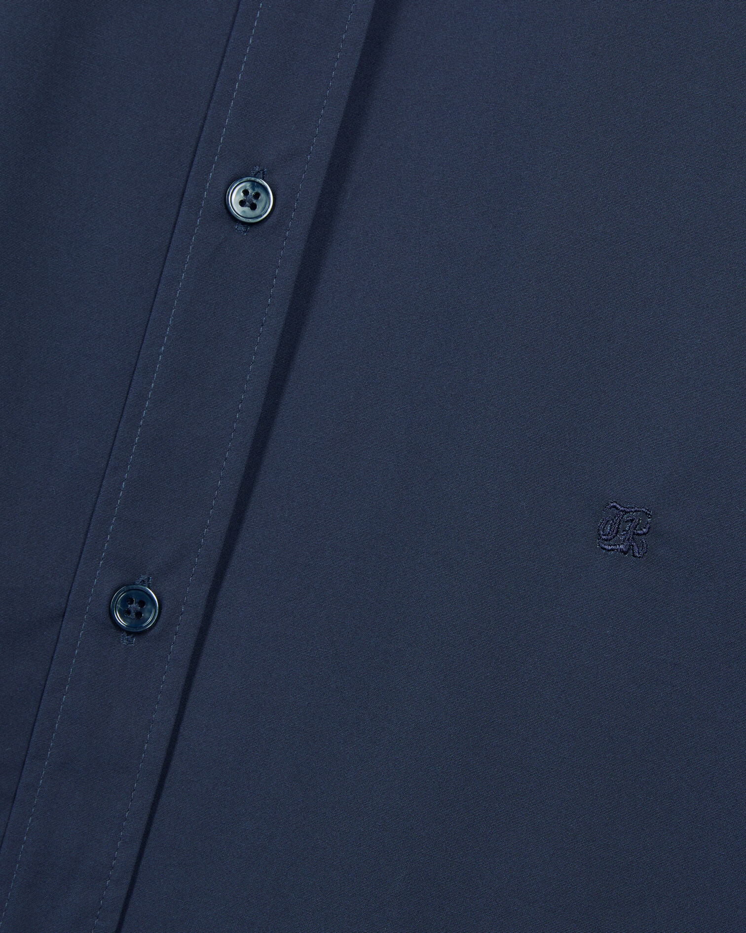 Chemise en popeline bleu marine, NAVY, hi-res image number null