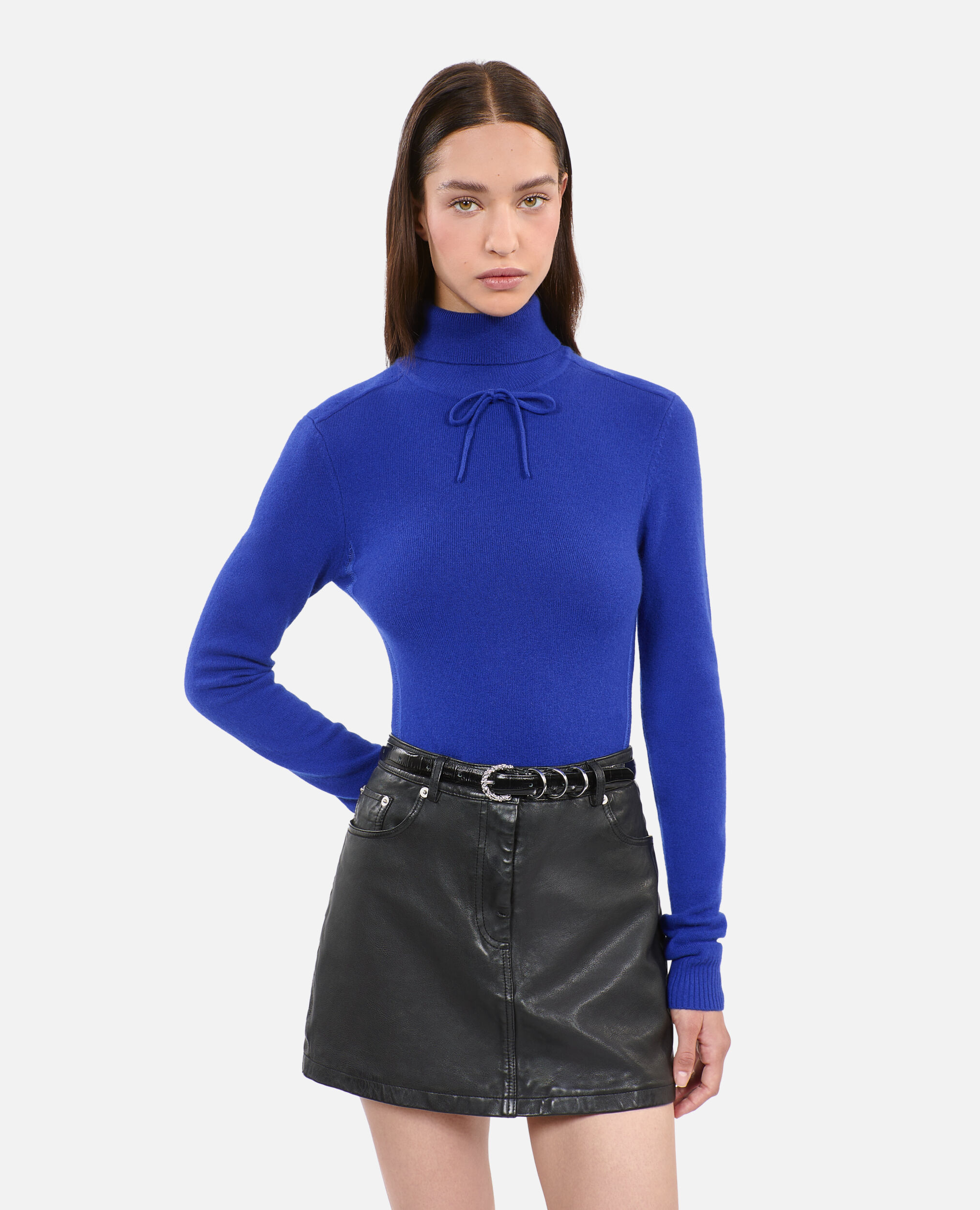 Electric blue cashmere sweater