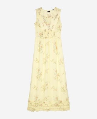 The Kooples WOMEN YELLOW long yellow floral print dress