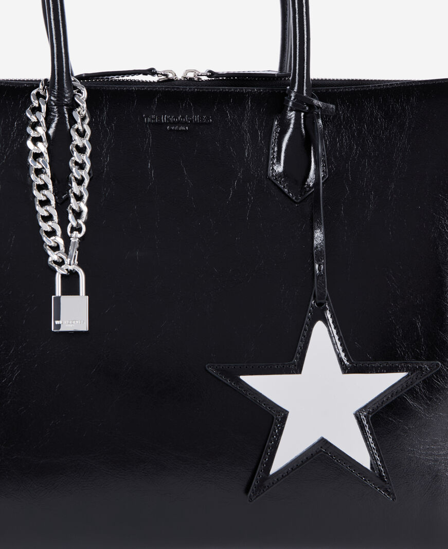 The Kooples F BLACK ming xl black leather bag