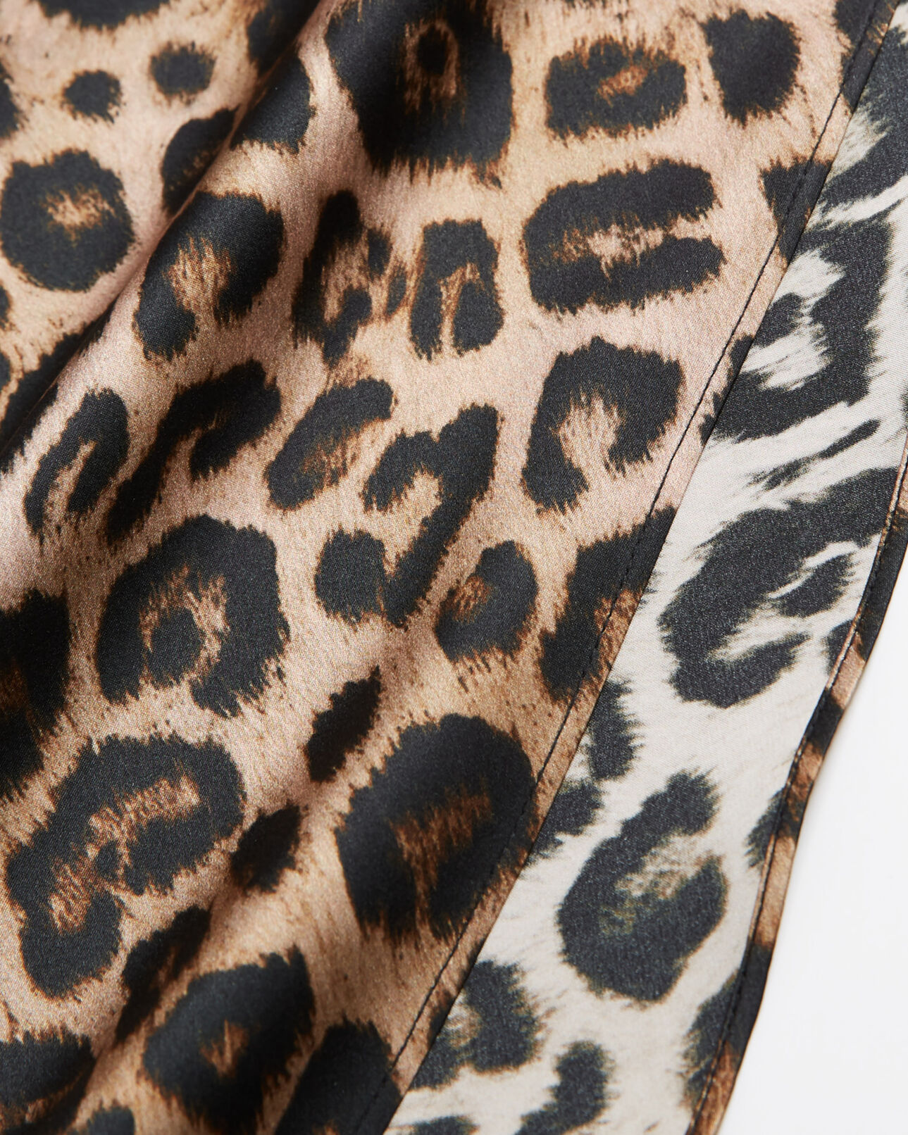 The Kooples WOMEN LEOPARD long leopard print silk skirt