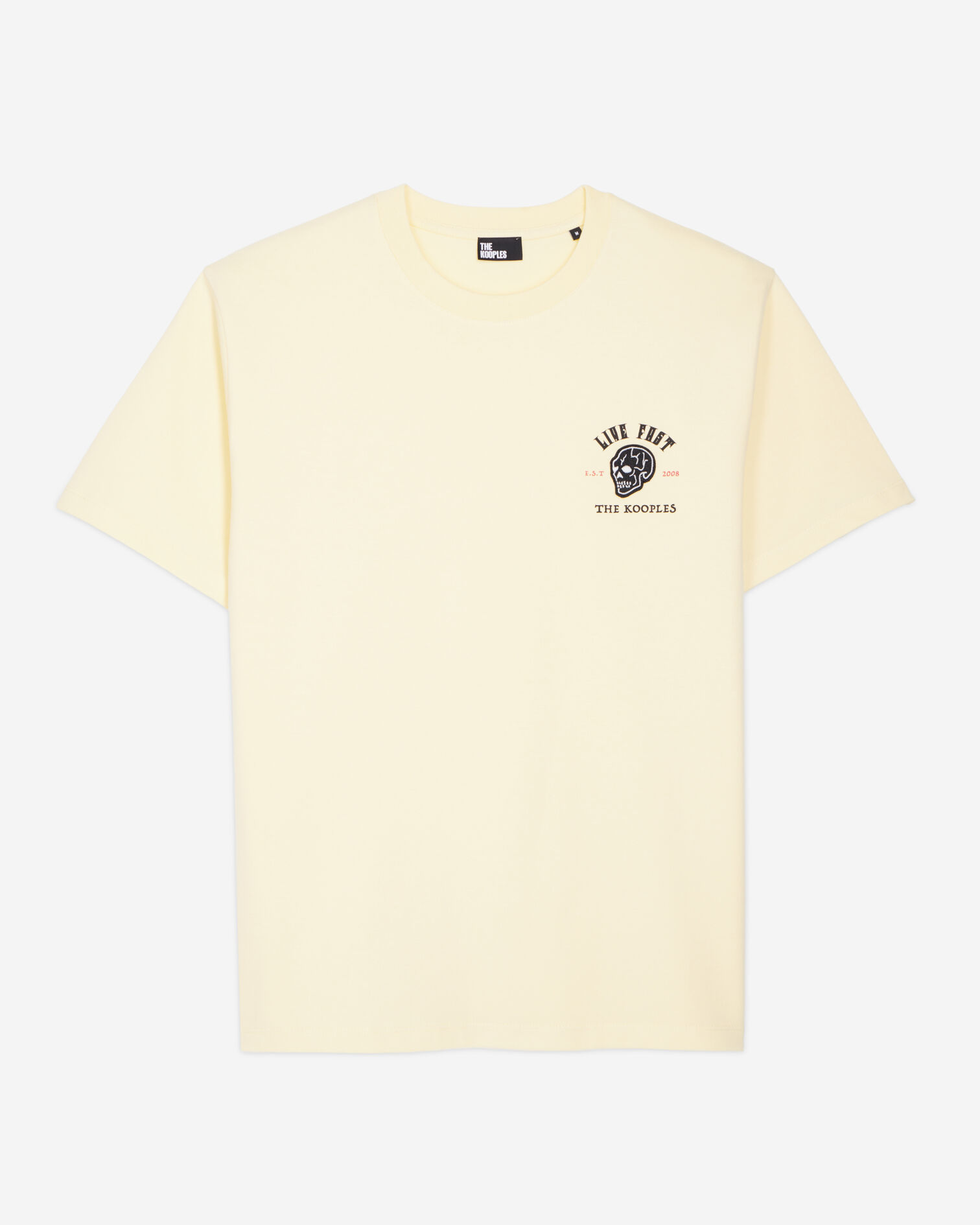 Yellow Live fast t-shirt, LIGHT YELLOW, hi-res image number null