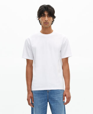 The Kooples MEN WHITE unisex plain white straight t-shirt