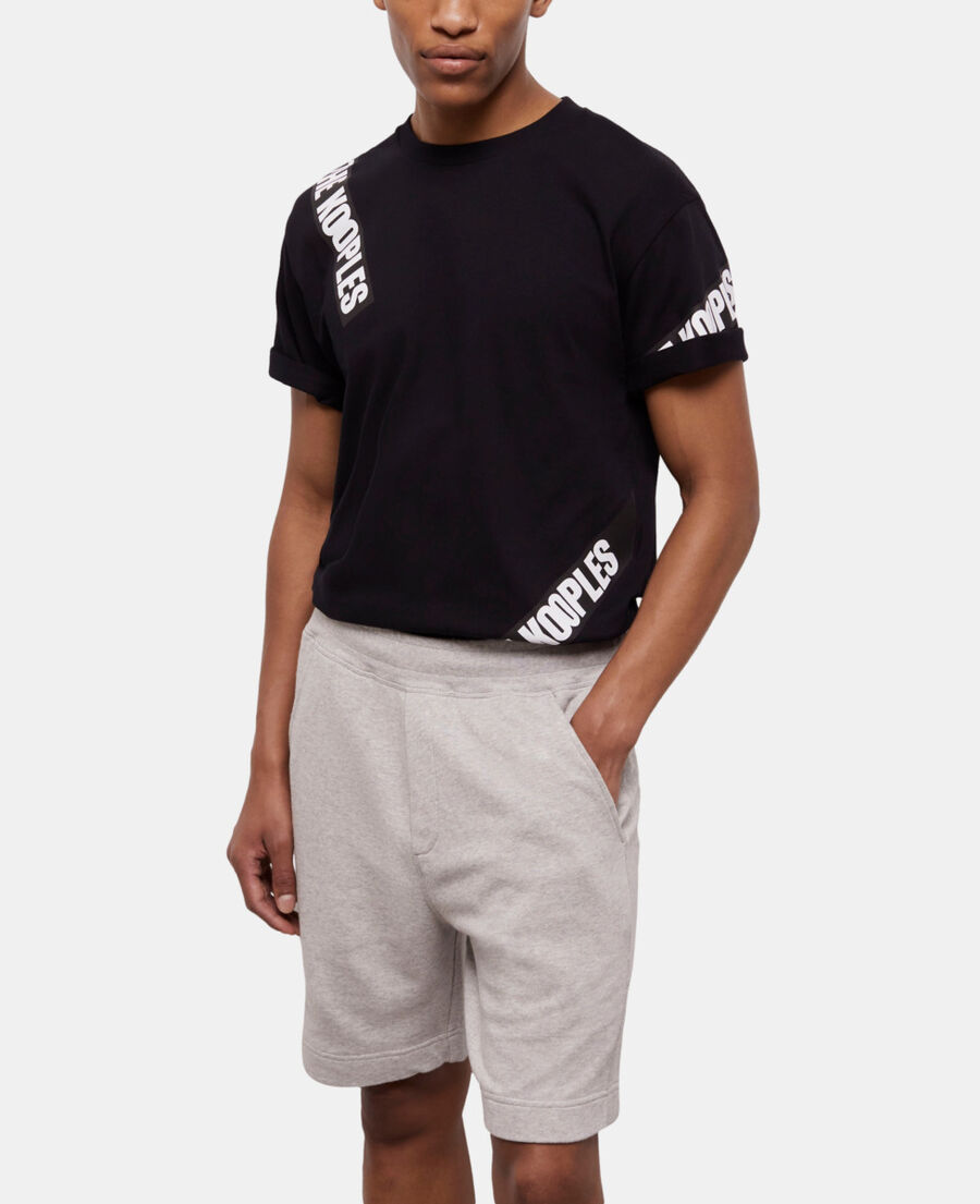 pantalones cortos muletón gris claro