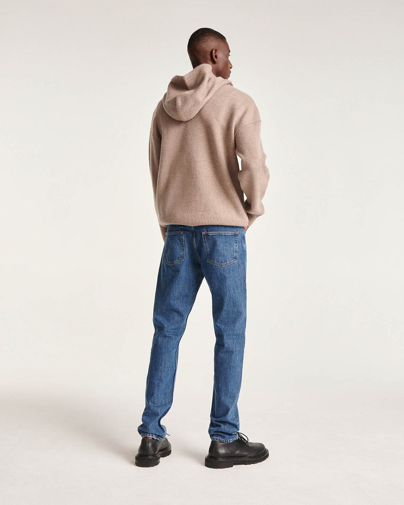 The Kooples HOMME BEIGE pull capuche laine beige ample
