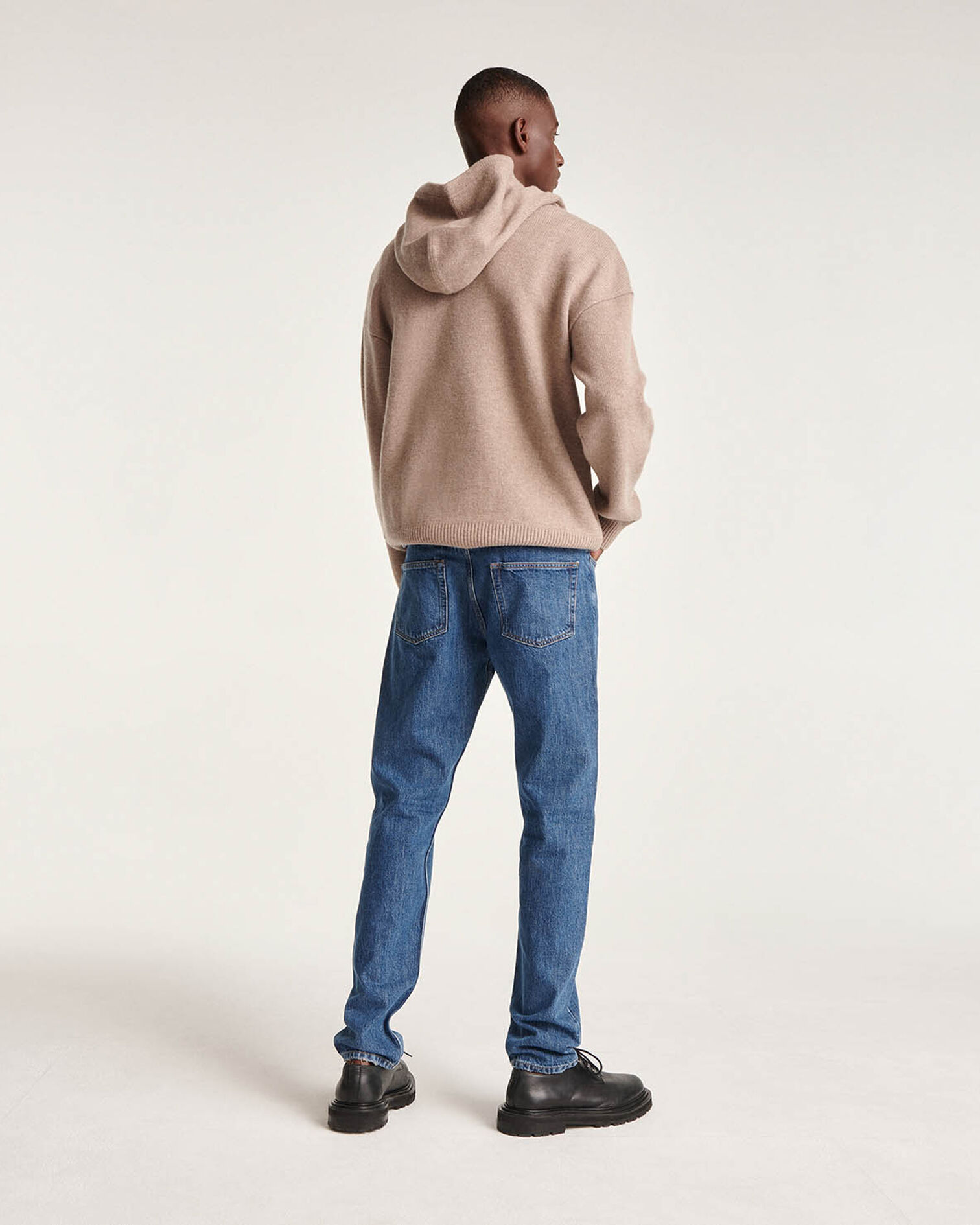 Pull capuche laine beige ample, BEIGE, hi-res image number null