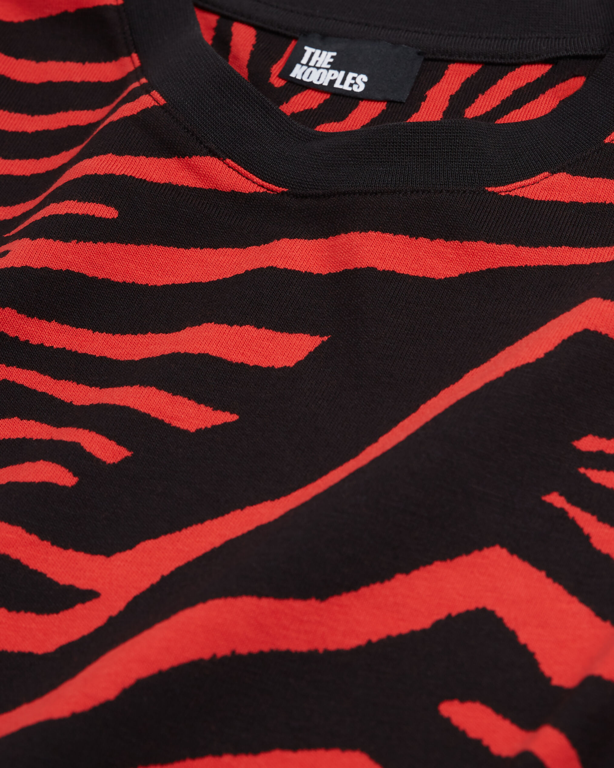 Red tiger shop stripe shirt