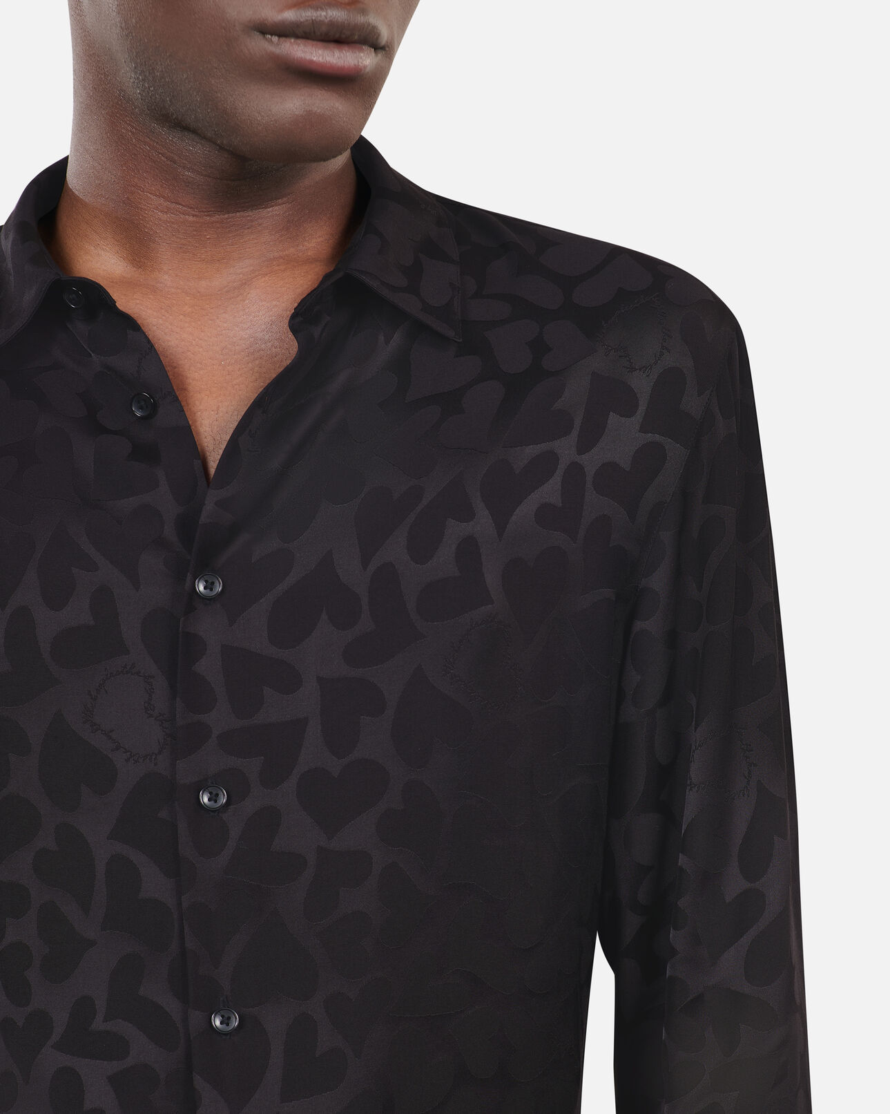 The Kooples HOMME BLACK chemise jacquard noire