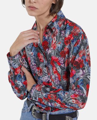 The Kooples F RED multicolour printed silk shirt