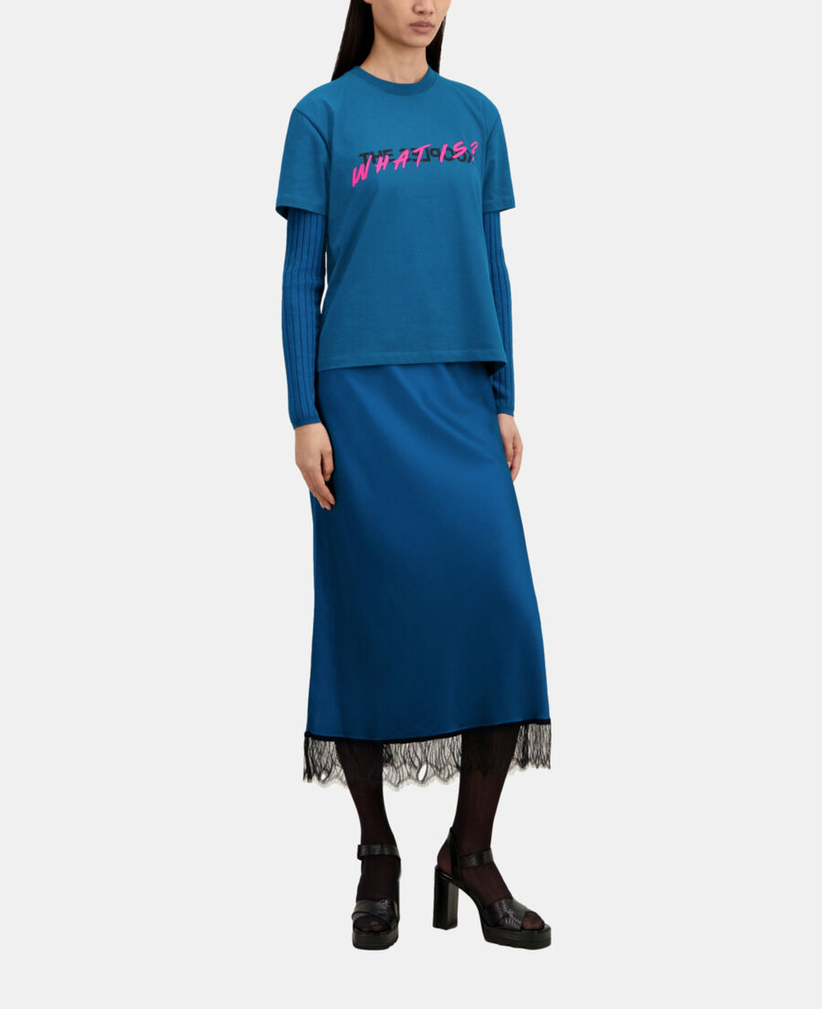 women's blue what is t-shirt