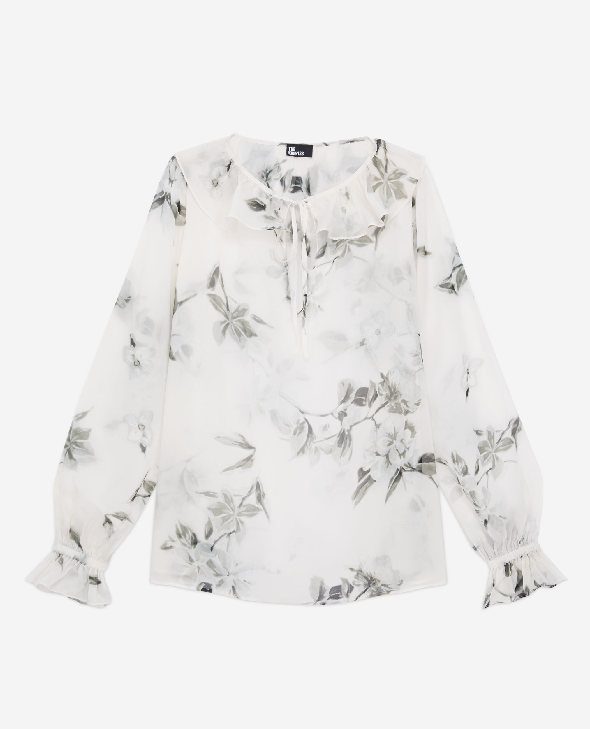 Top estampado volantes, ECRU, hi-res image number null