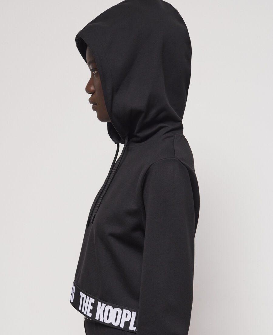 hooded sweatshirt with logo