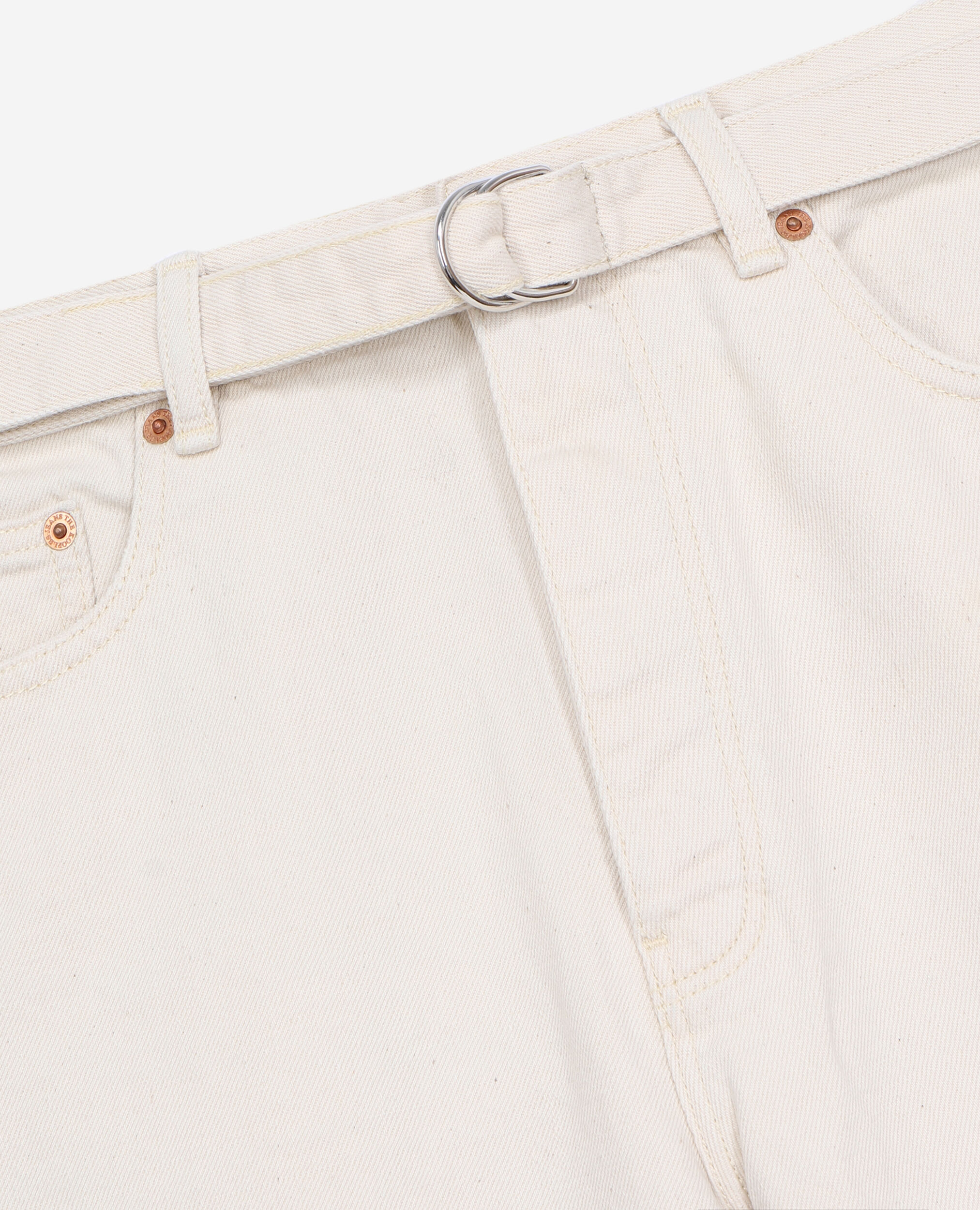Off-white denim shorts with pockets, NATURAL, hi-res image number null