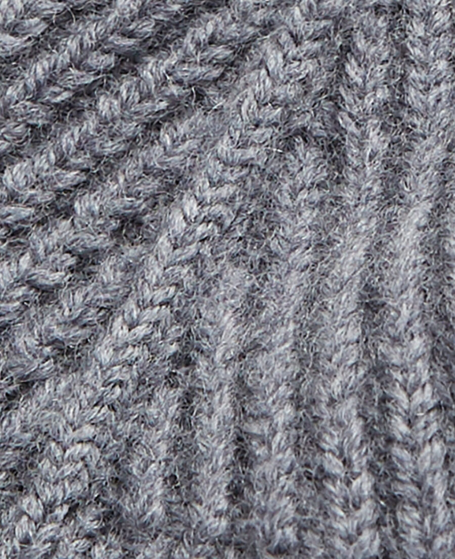 pull en laine gris