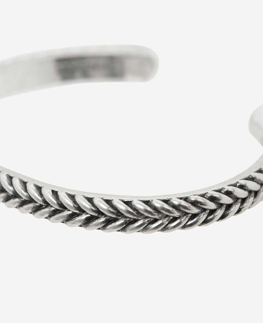 The Kooples HOMME SILVER bracelet jonc argent&eacute;