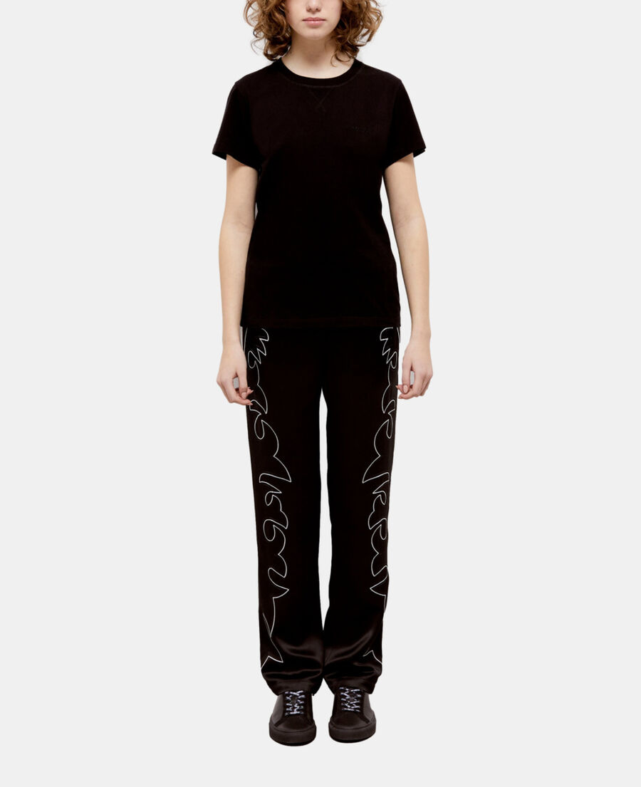 t-shirt femme logo the kooples noir