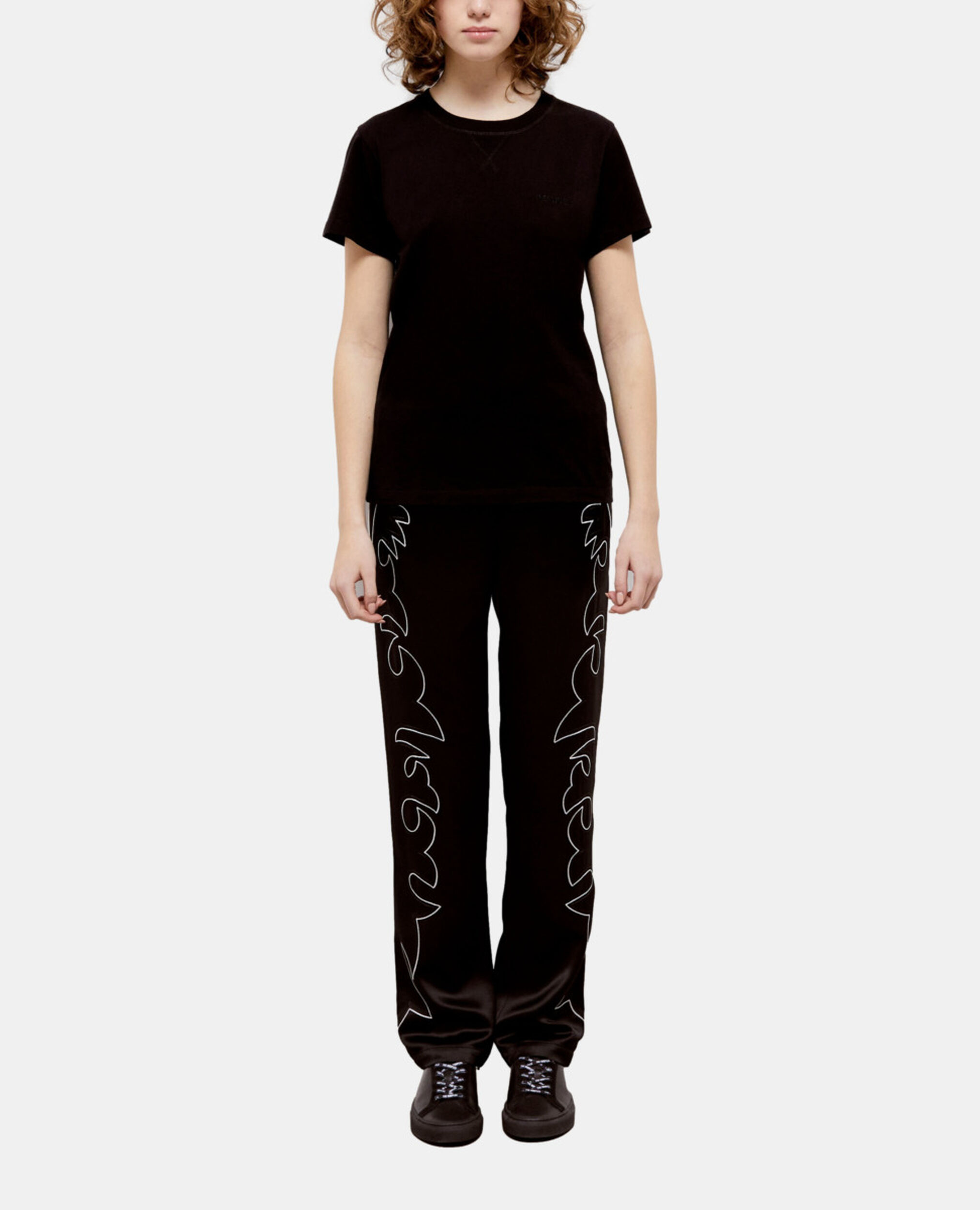 T-shirt Femme logo The Kooples noir, BLACK, hi-res image number null