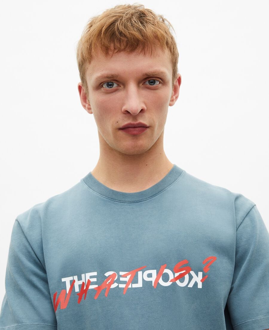The Kooples MEN BLUE GREY what is blue t-shirt