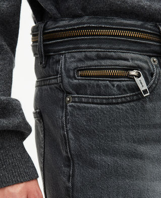 The Kooples H BLACK WASHED black faded skinny jeans