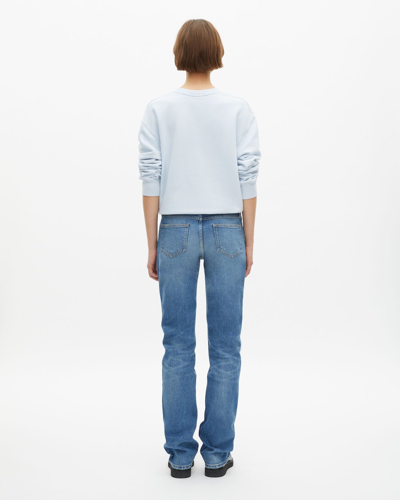 The Kooples F BABY BLUE light blue long slim jeans
