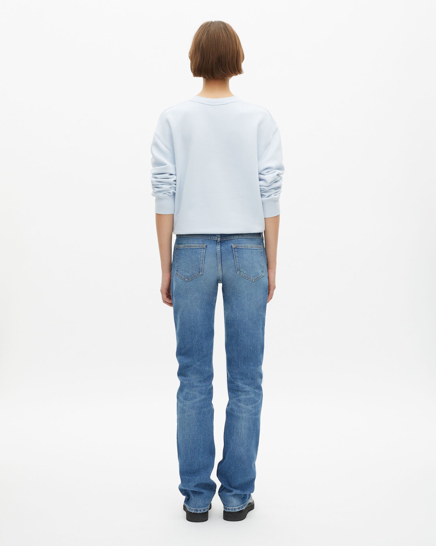 Light blue long slim jeans, BABY BLUE, hi-res image number null