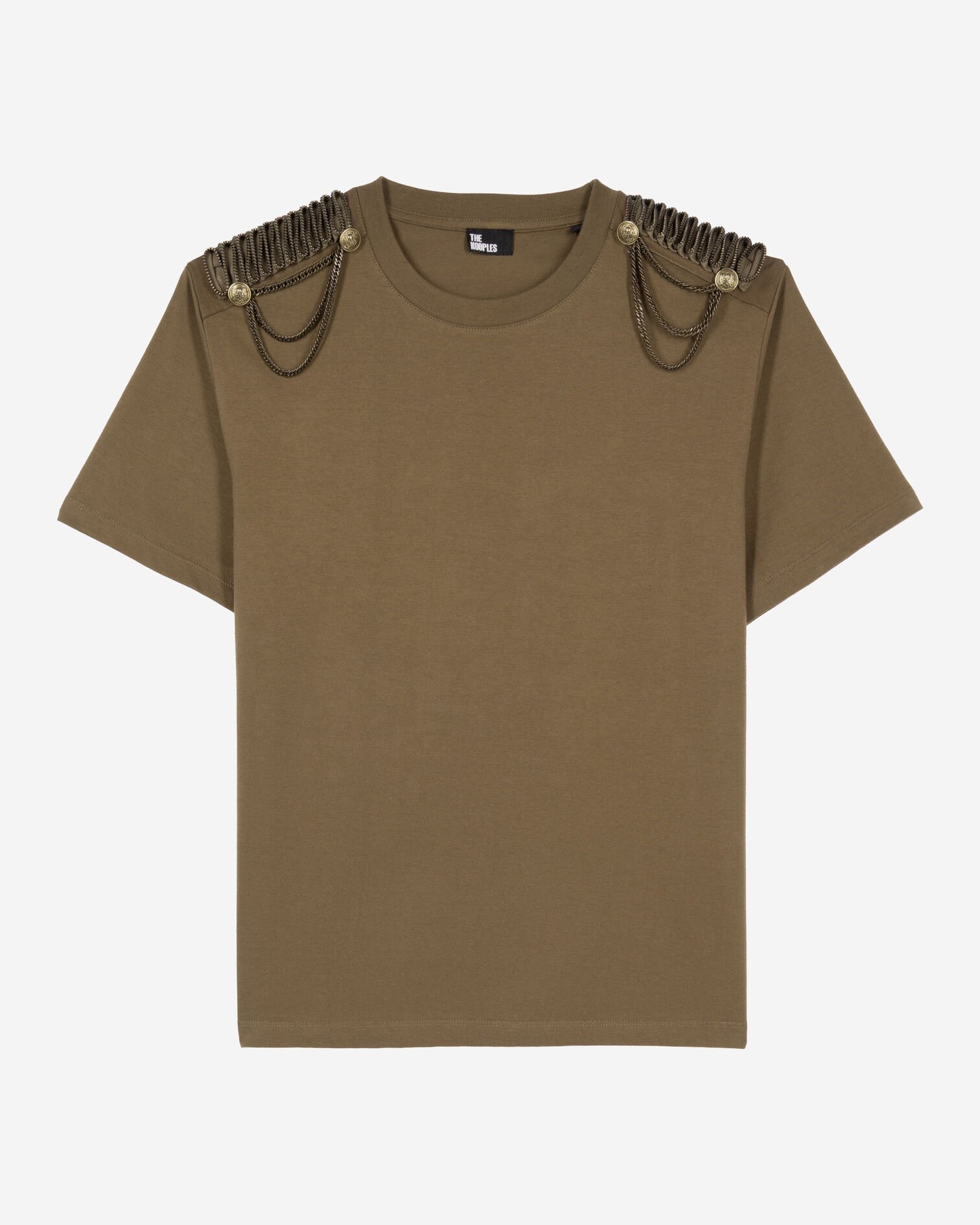 T-shirt avec chaînes kaki, KAKI, hi-res image number null