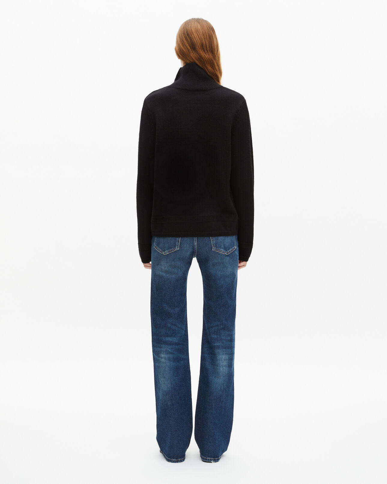 The Kooples FEMME BLACK pull en laine noire