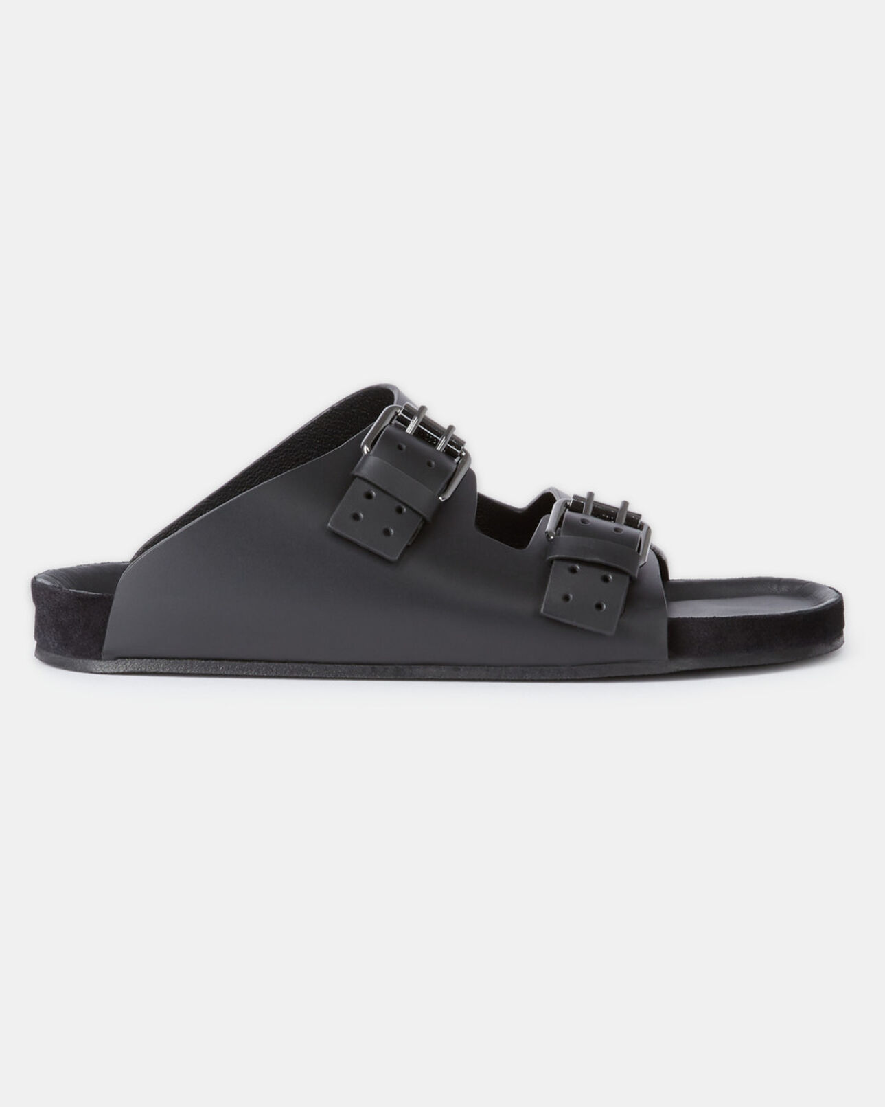The Kooples WOMEN BLACK black leather sandals
