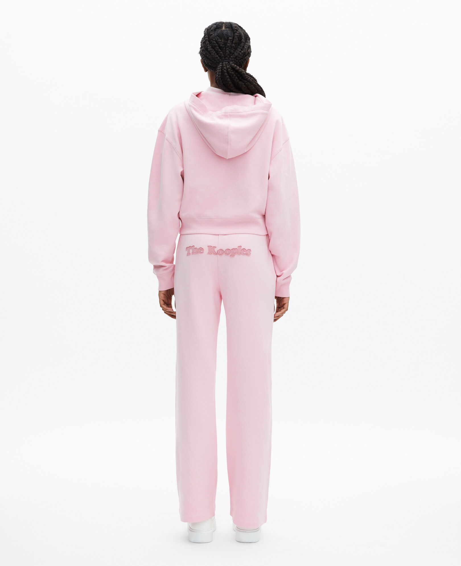 The Kooples WOMEN LILA pink logo hooded sweatshirt