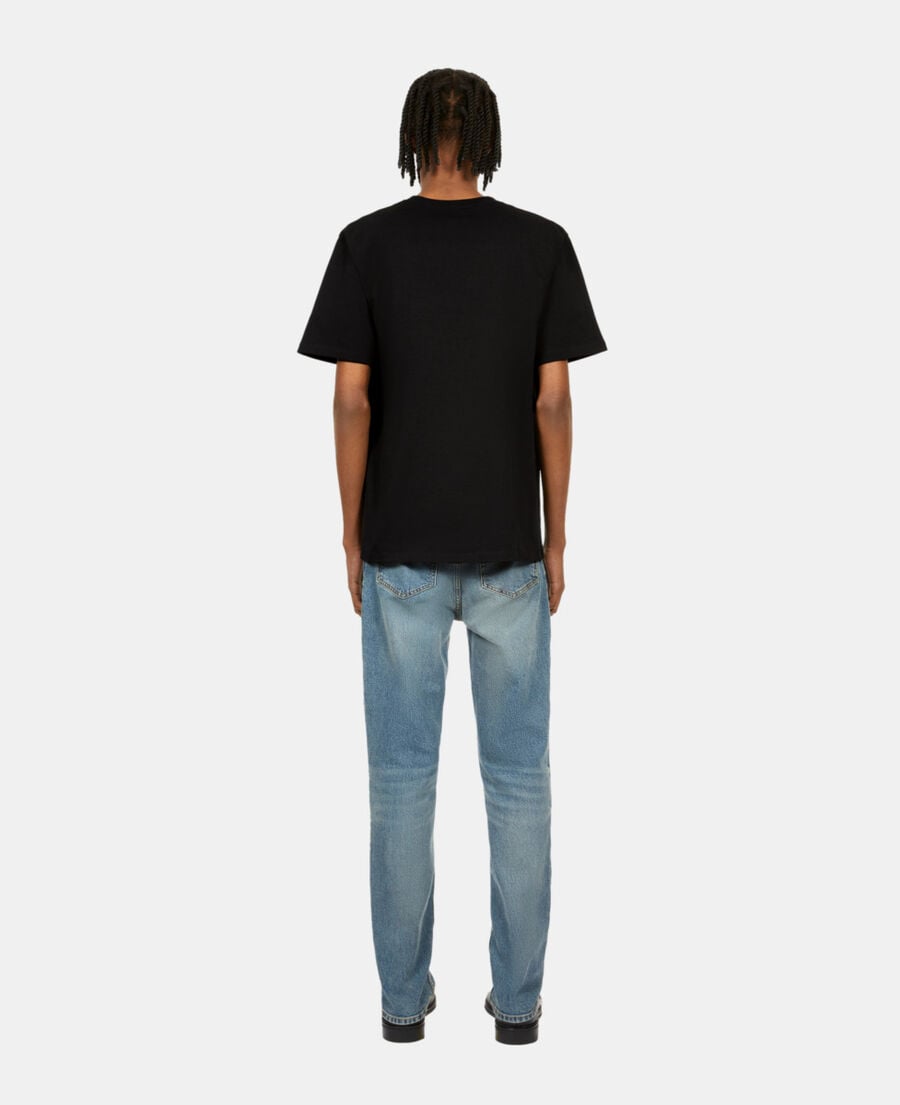 The Kooples MEN BLACK black t-shirt with zipped pocket